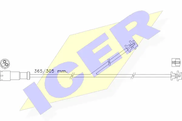 Warning Contact, brake pad wear (610429 E C)