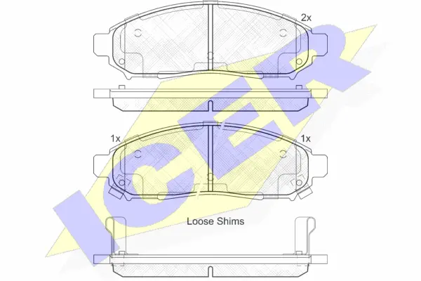 Brake Pad Set, disc brake (182003-200)
