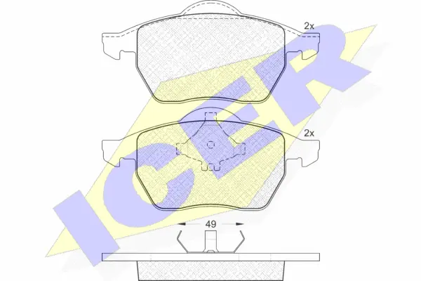 Brake Pad Set, disc brake (181139)