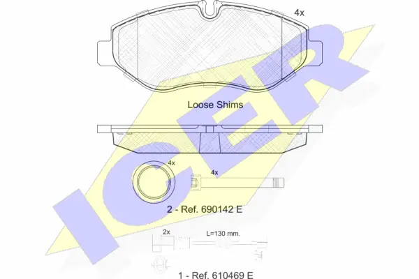 Brake Pad Set, disc brake (141832-203)