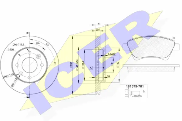Brake Kit, disc brake (31579-6572)