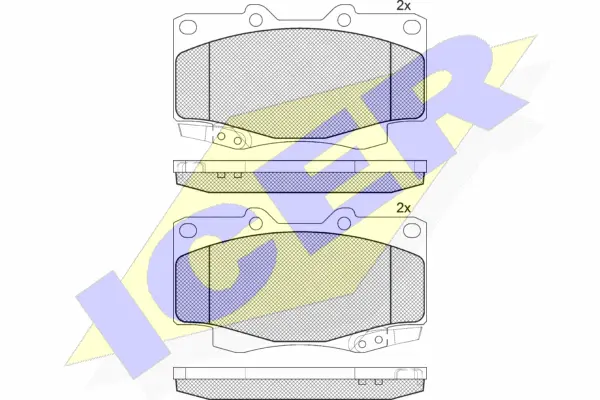 Brake Pad Set, disc brake (141007-208)