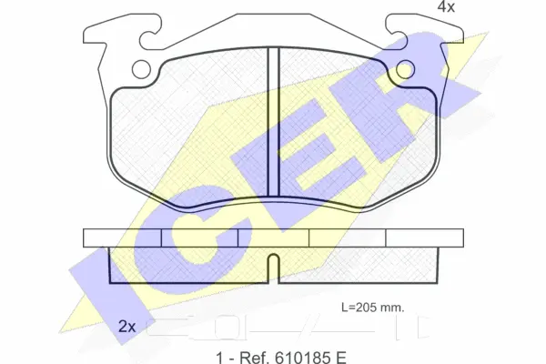 Brake Pad Set, disc brake (180723)