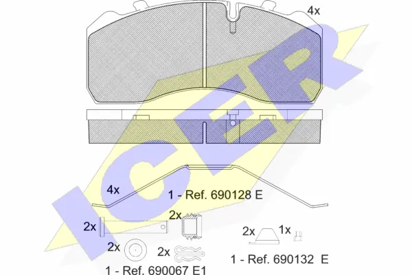 Brake Pad Set, disc brake (151254-066)