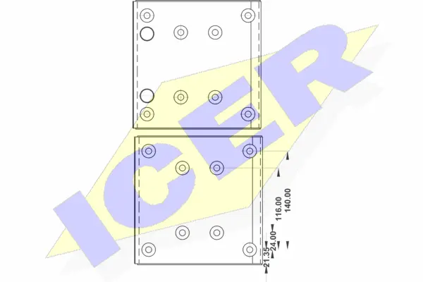 Brake Lining Kit, drum brake (21 9495 00)