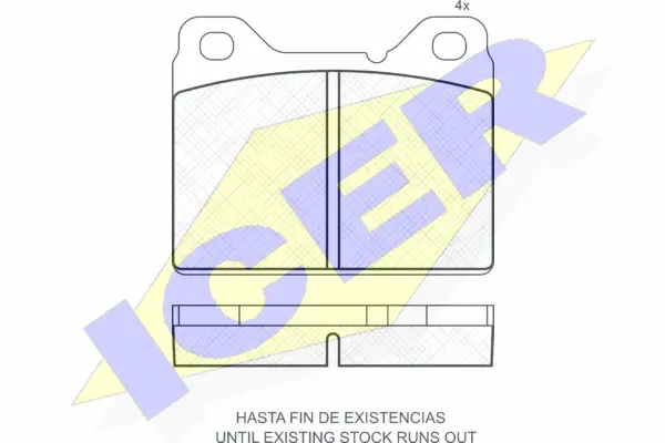 Brake Pad Set, disc brake (180769)