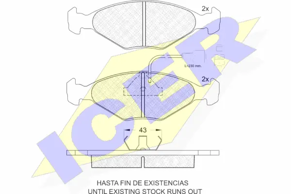 Brake Pad Set, disc brake (180332)