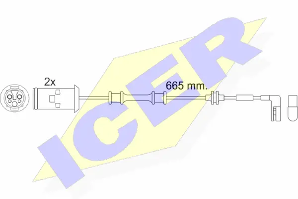 Warning Contact, brake pad wear (610451 E C)