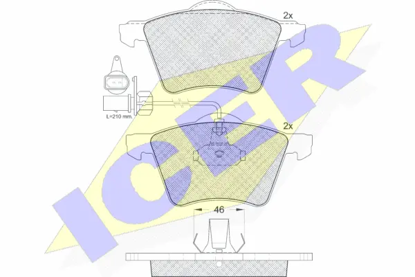 Brake Pad Set, disc brake (141350)