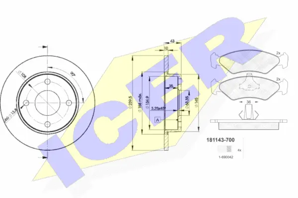Brake Kit, disc brake (31143-1063)
