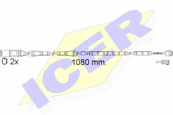 Warning Contact, brake pad wear (610558 E C)