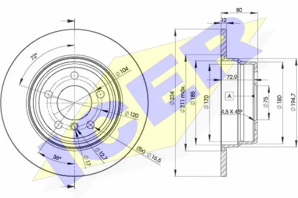 Brake Disc (78BD6491-2)