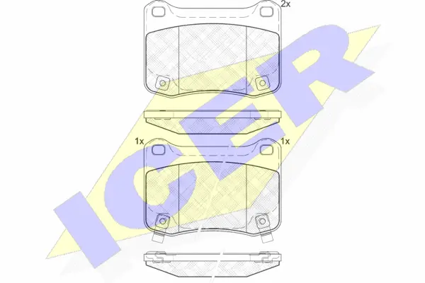 Brake Pad Set, disc brake (182015)