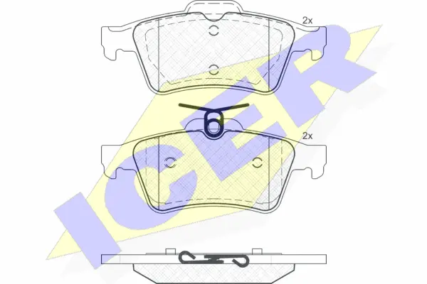 Brake Pad Set, disc brake (181651-200)