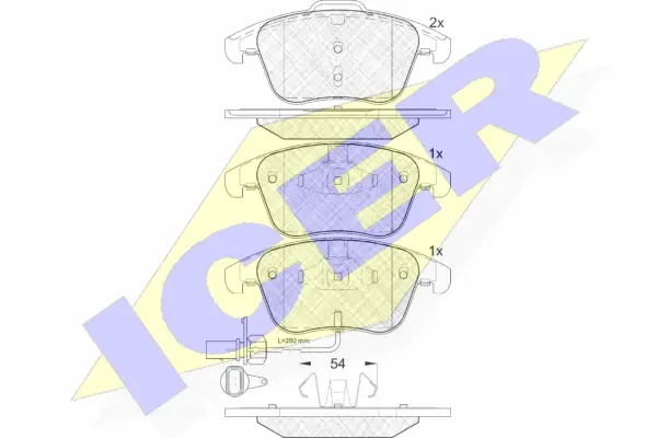 Brake Pad Set, disc brake (181864)