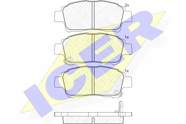 Brake Pad Set, disc brake (181304)