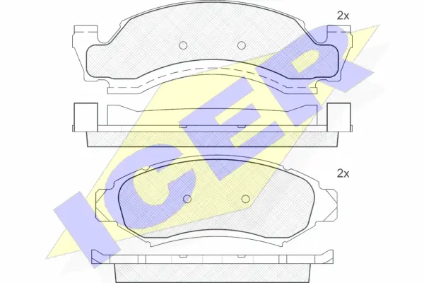 Brake Pad Set, disc brake (181400)
