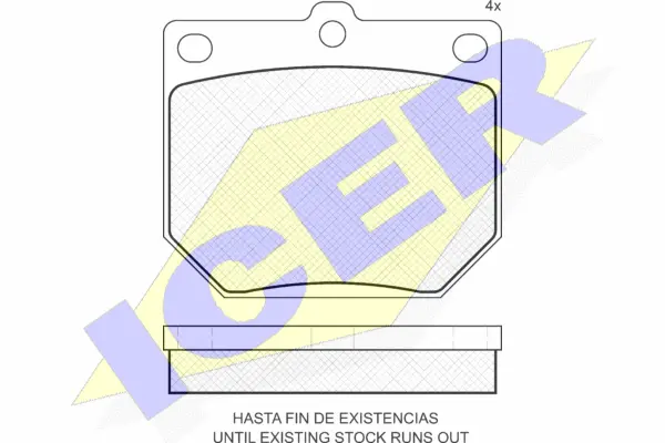 Brake Pad Set, disc brake (180166)
