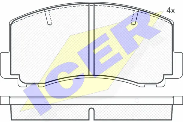 Brake Pad Set, disc brake (180502)