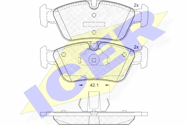 Brake Pad Set, disc brake (181295)
