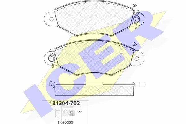 Brake Pad Set, disc brake (181204-702)