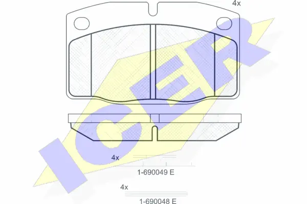 Brake Pad Set, disc brake (180454-073)