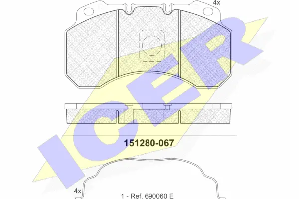 Brake Pad Set, disc brake (151280)