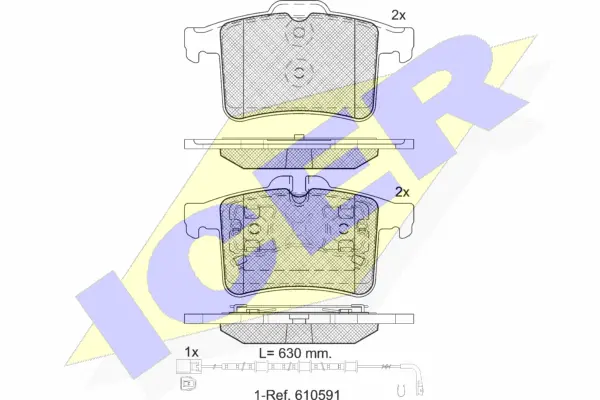 Brake Pad Set, disc brake (181981-202)