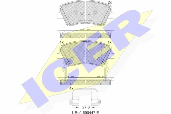 Brake Pad Set, disc brake (182314)
