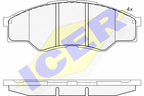 Brake Pad Set, disc brake (181824)