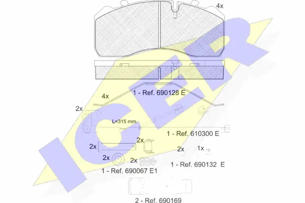 Brake Pad Set, disc brake (151254-217)