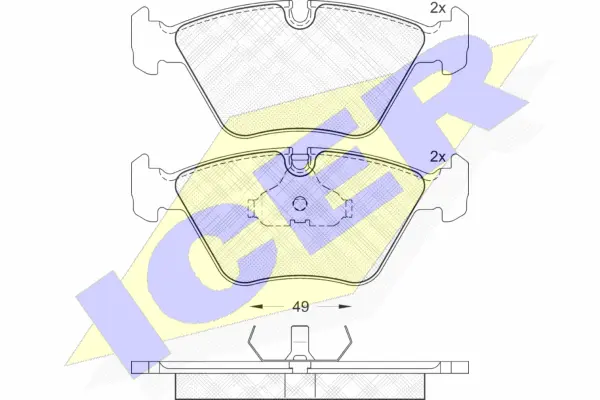 Brake Pad Set, disc brake (180883)