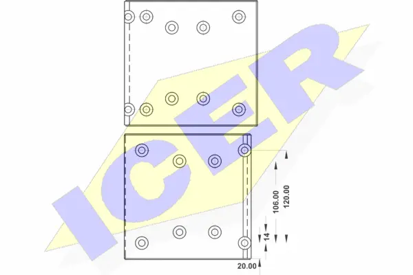 Brake Lining Kit, drum brake (21 9579 00)