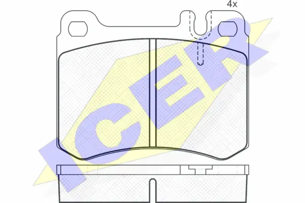 Brake Pad Set, disc brake (180685)