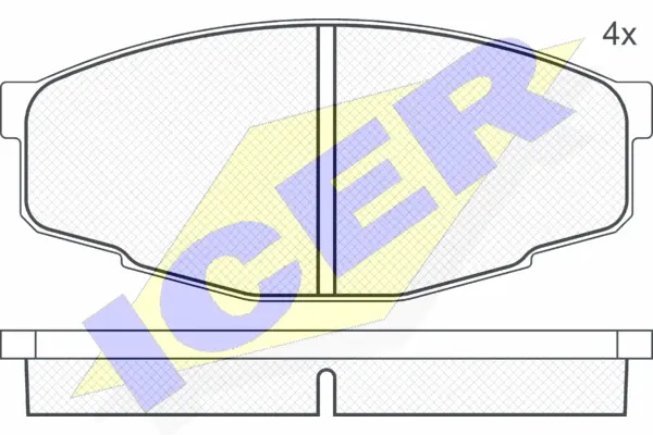 Brake Pad Set, disc brake (180353)
