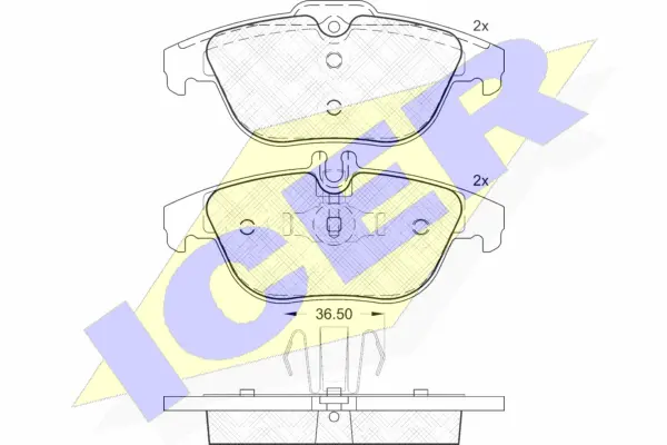 Brake Pad Set, disc brake (181863)