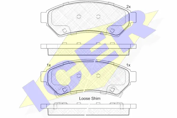 Brake Pad Set, disc brake (182081)