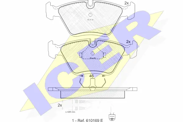 Brake Pad Set, disc brake (180992)