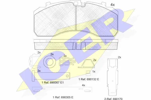 Brake Pad Set, disc brake (152091-073)
