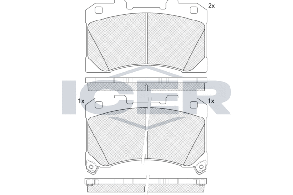 Brake Pad Set, disc brake (182462)