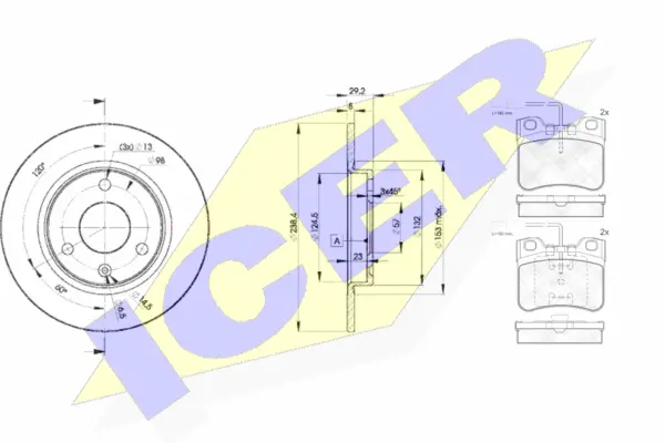 Brake Kit, disc brake (30788-7199)