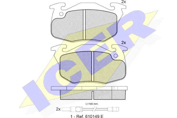 Brake Pad Set, disc brake (180489)