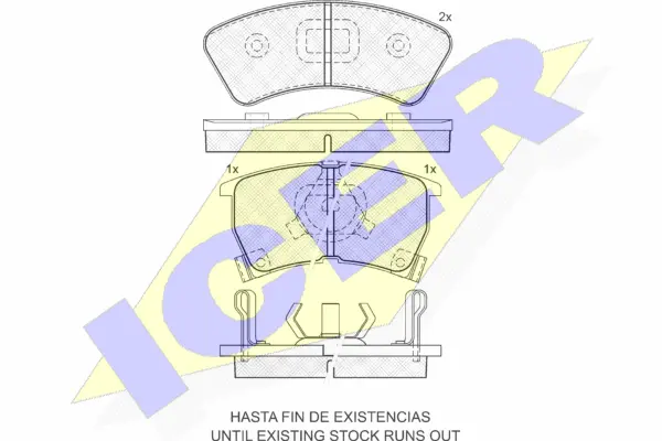Brake Pad Set, disc brake (180748)