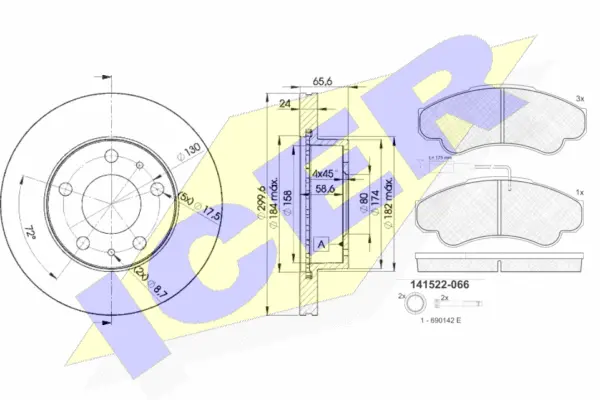 Brake Kit, disc brake (31522-4682)