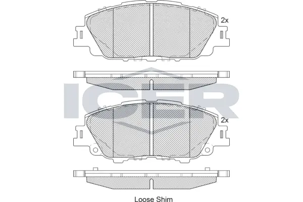 Brake Pad Set, disc brake (182387)