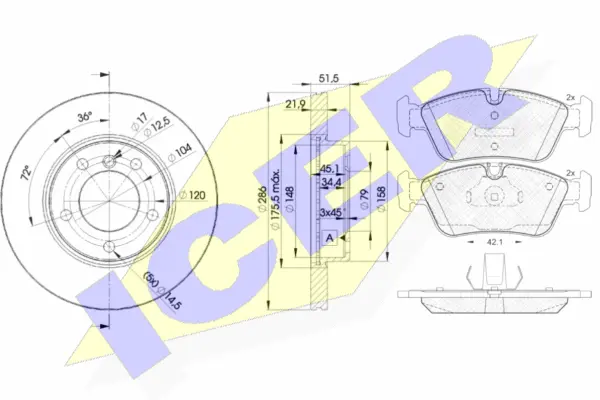 Brake Kit, disc brake (31295-0674)
