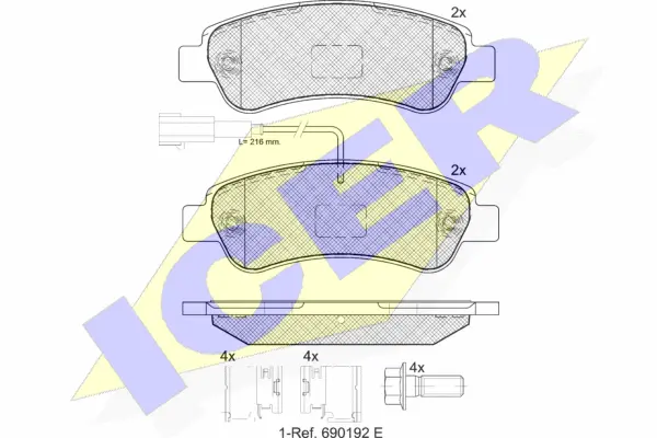 Brake Pad Set, disc brake (141804-203)