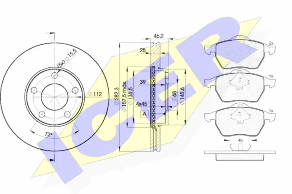 Brake Kit, disc brake (31138-5306)