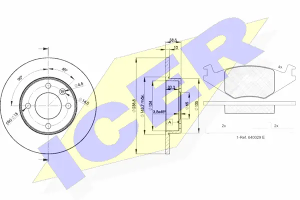 Brake Kit, disc brake (30461-3325)