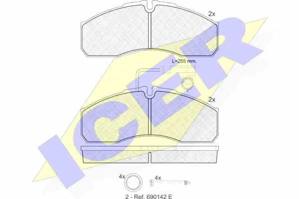 Brake Pad Set, disc brake (141889)
